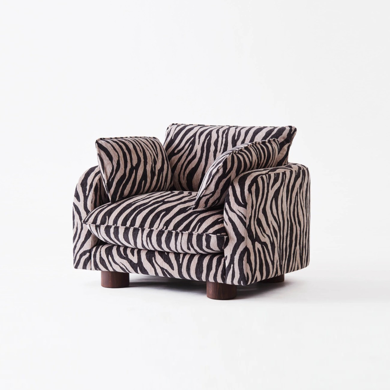 Miles Armchair Zebra Dusty Deco