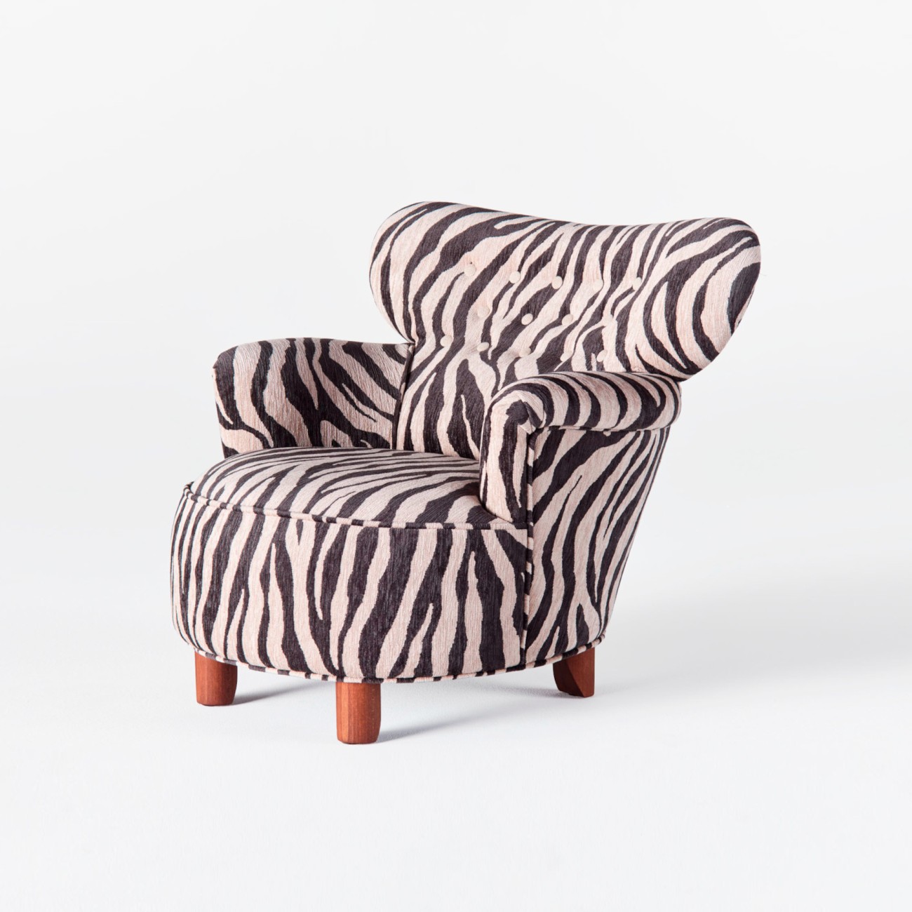 Elias Armchair Zebra Dusty Deco