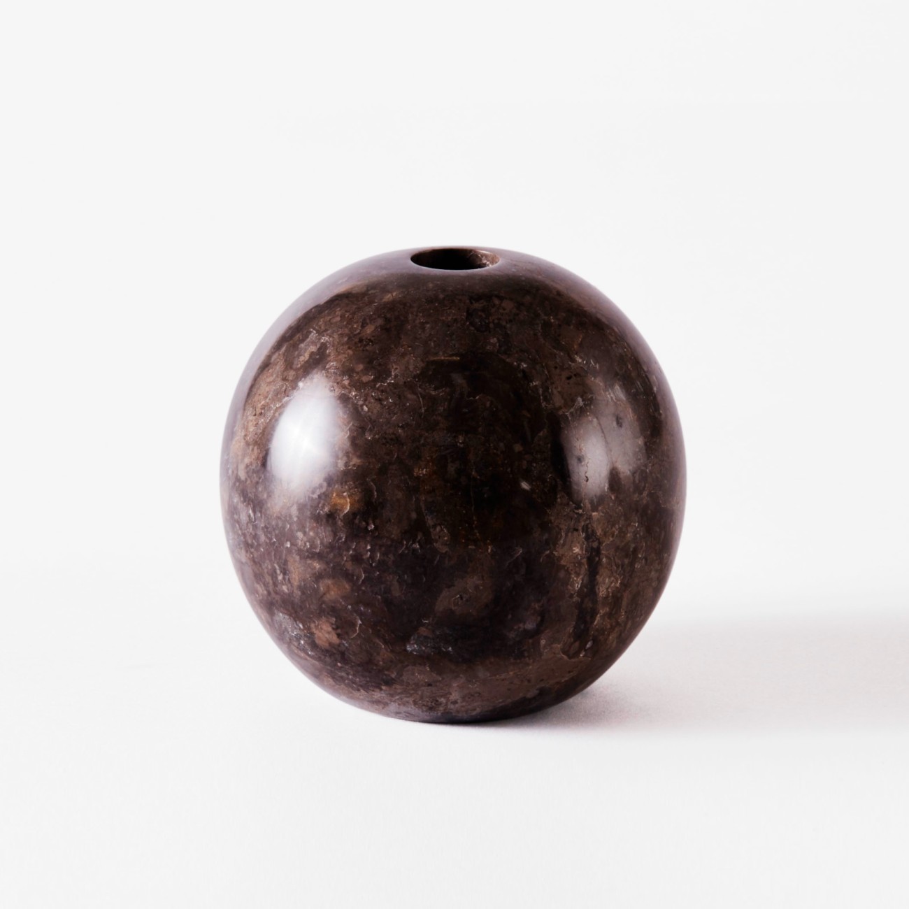 Sphere Candle Holder 12 Grey Dusty Deco