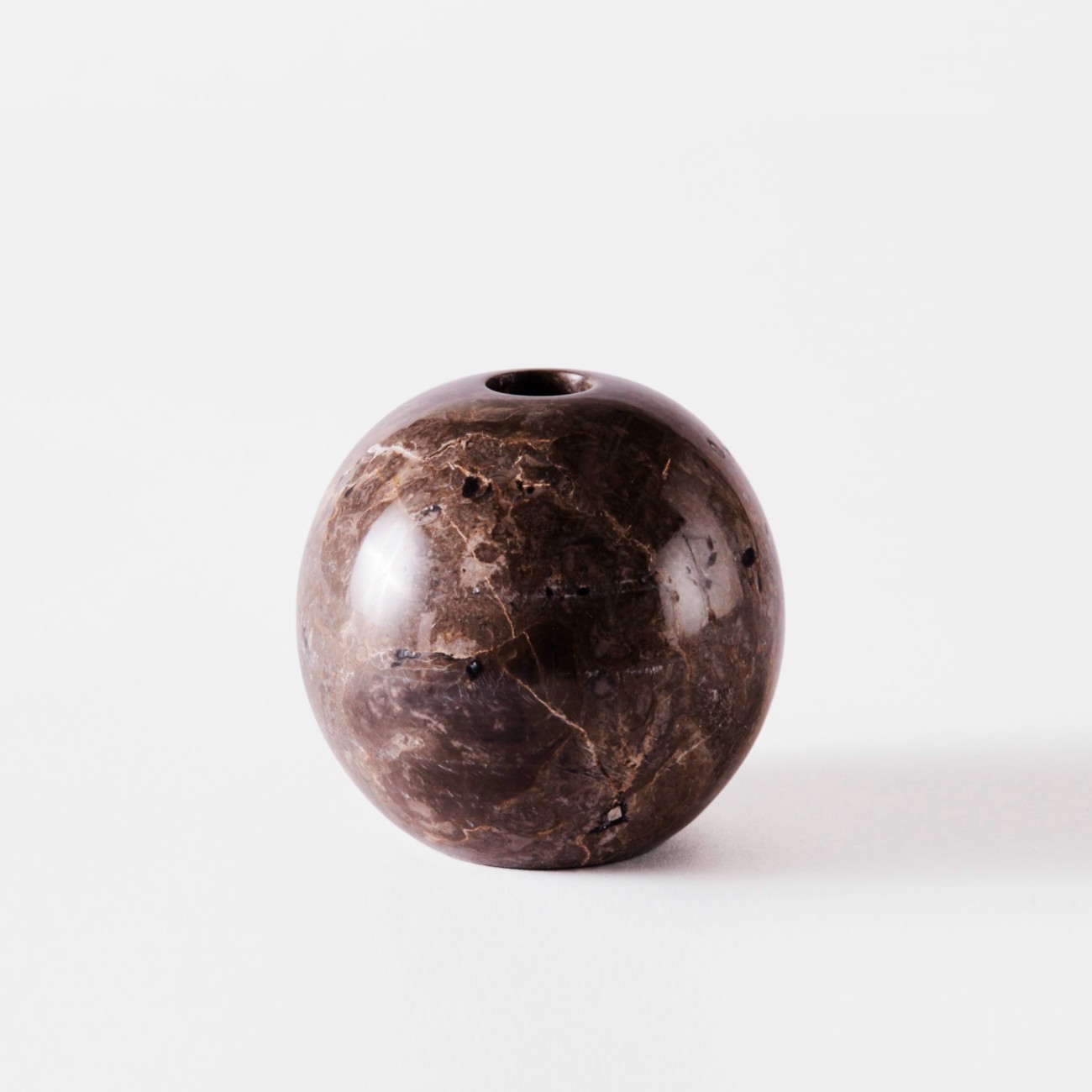 Sphere Candle Holder 10 Grey Dusty Deco