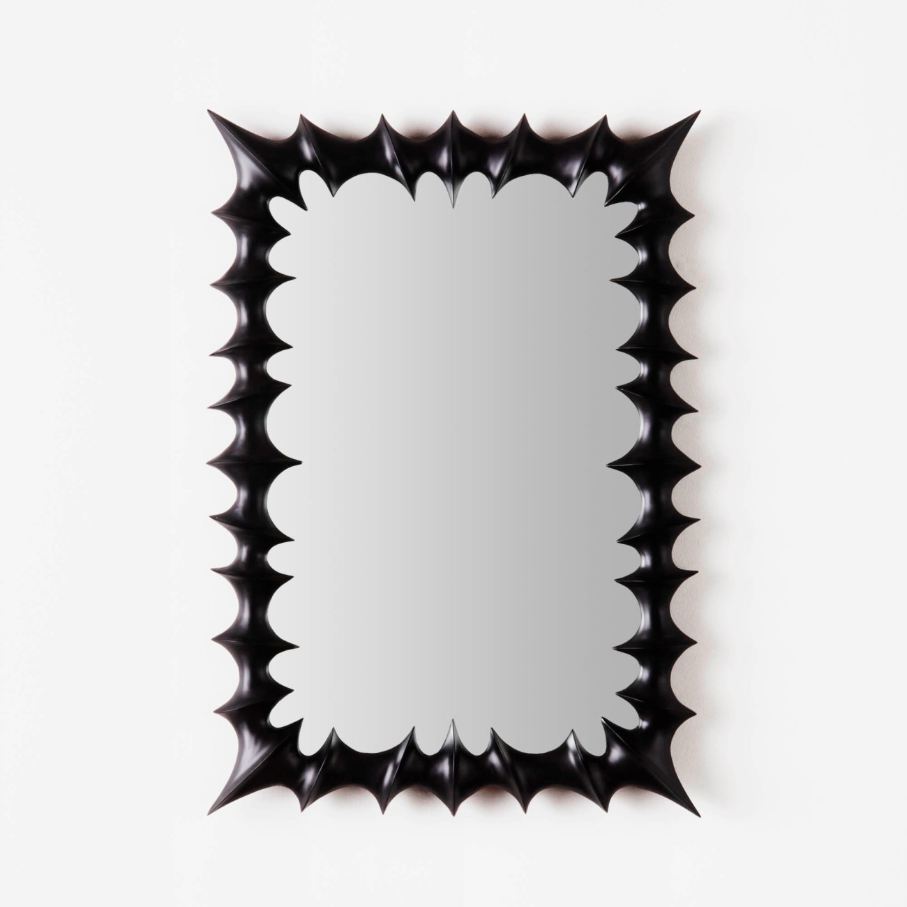 Brutalism Mirror Small Black Dusty Deco