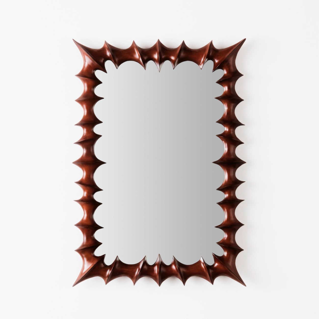 Brutalism Mirror Small Natural Dusty Deco