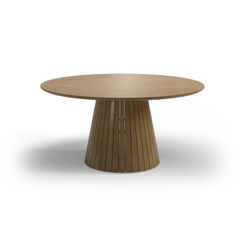 Whirl 120cm Teak Round Dining Table Gloster