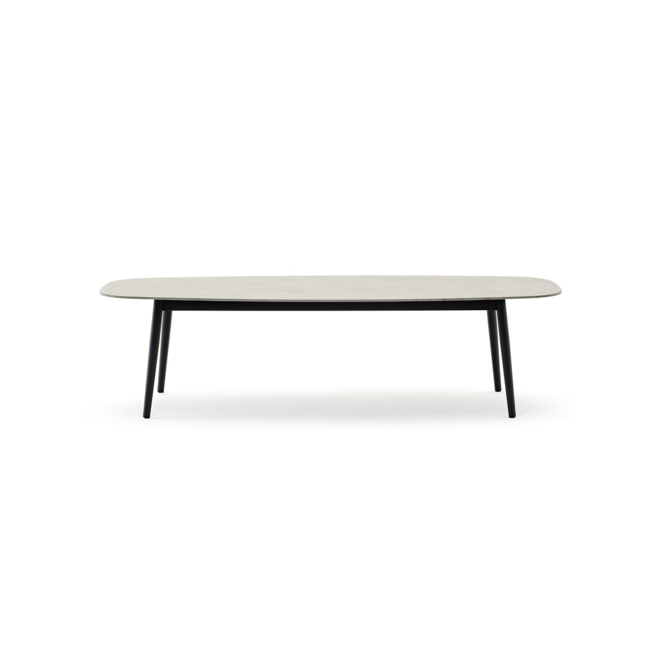 Ellisse Table with Aluminium Legs Varaschin