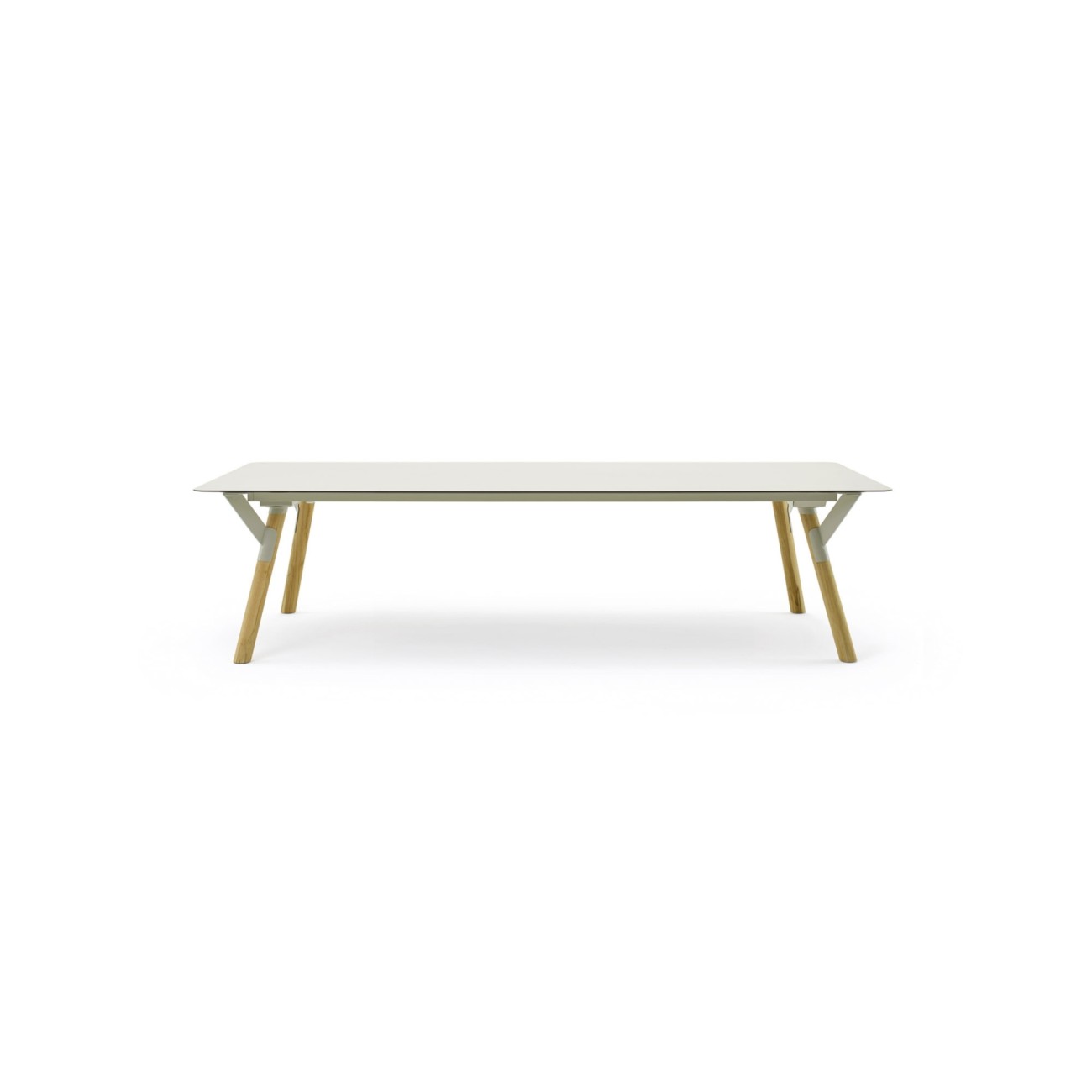 Link Low Table with Teak Legs Varaschin