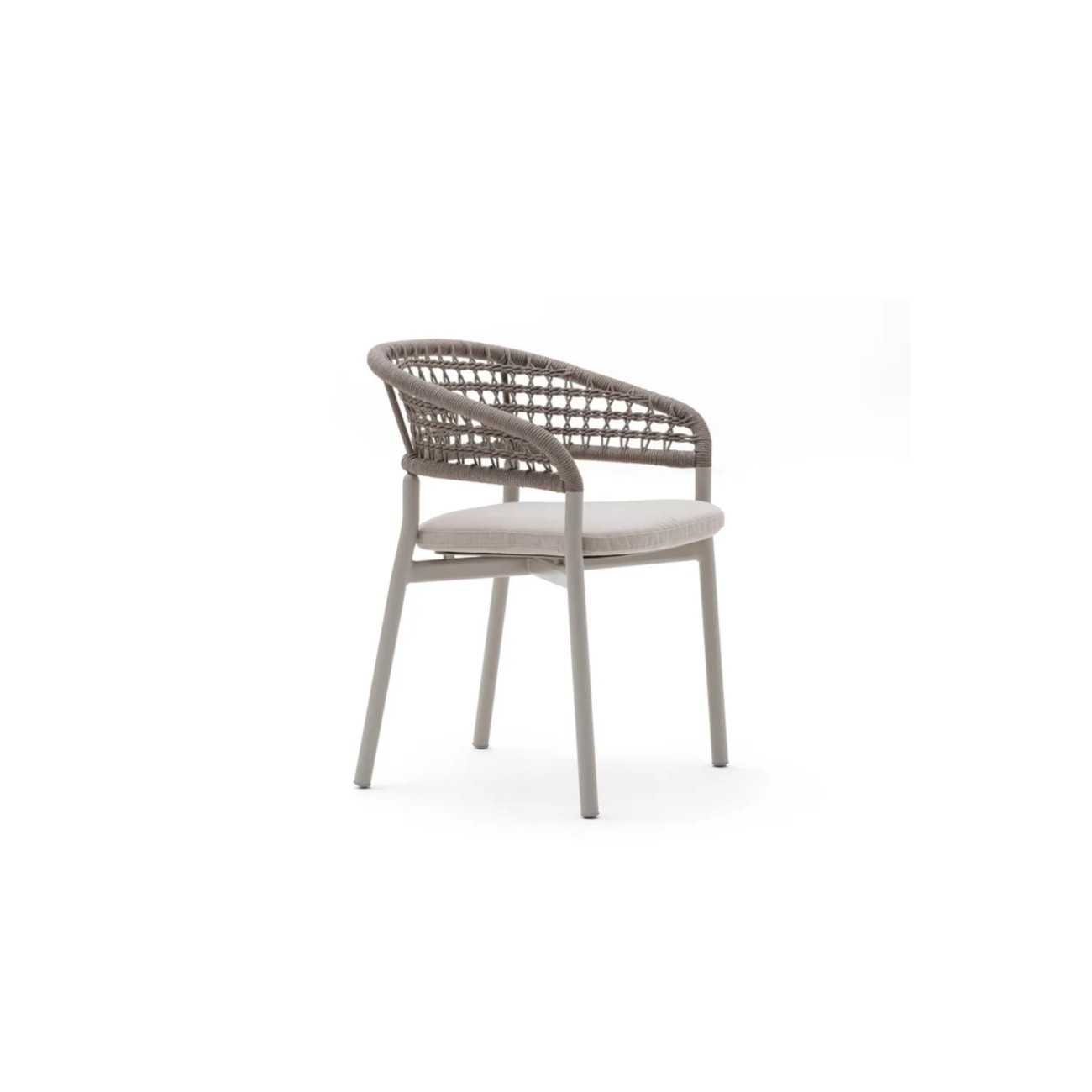 Plinto Dining Armchair with Seat Cuschion Varaschin