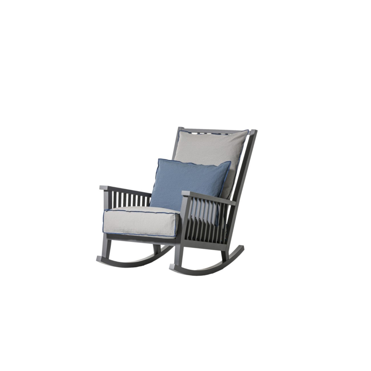 Gray Rocking Chair Gervasoni