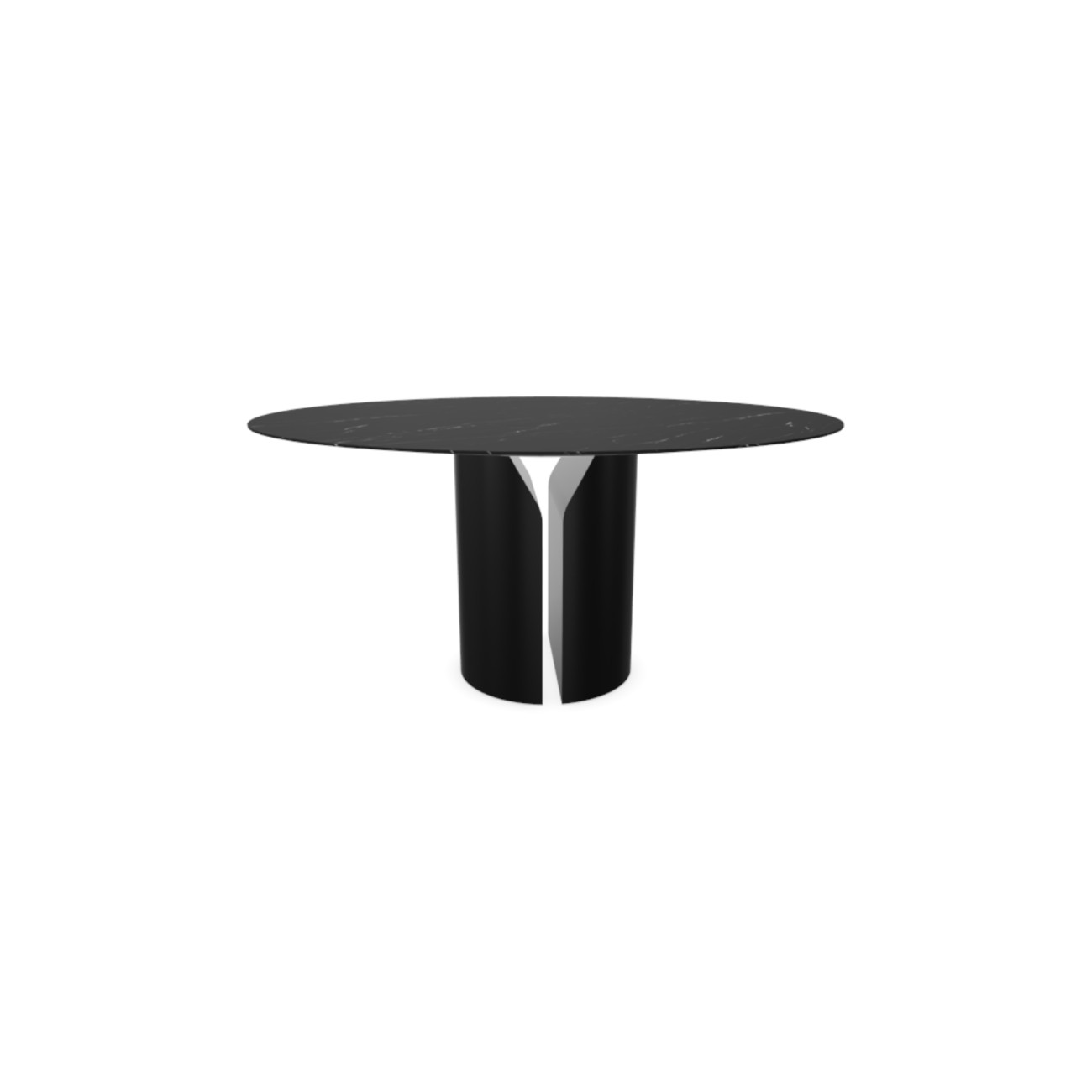 NVL Round Dining Table with Marble Top MDF Italia