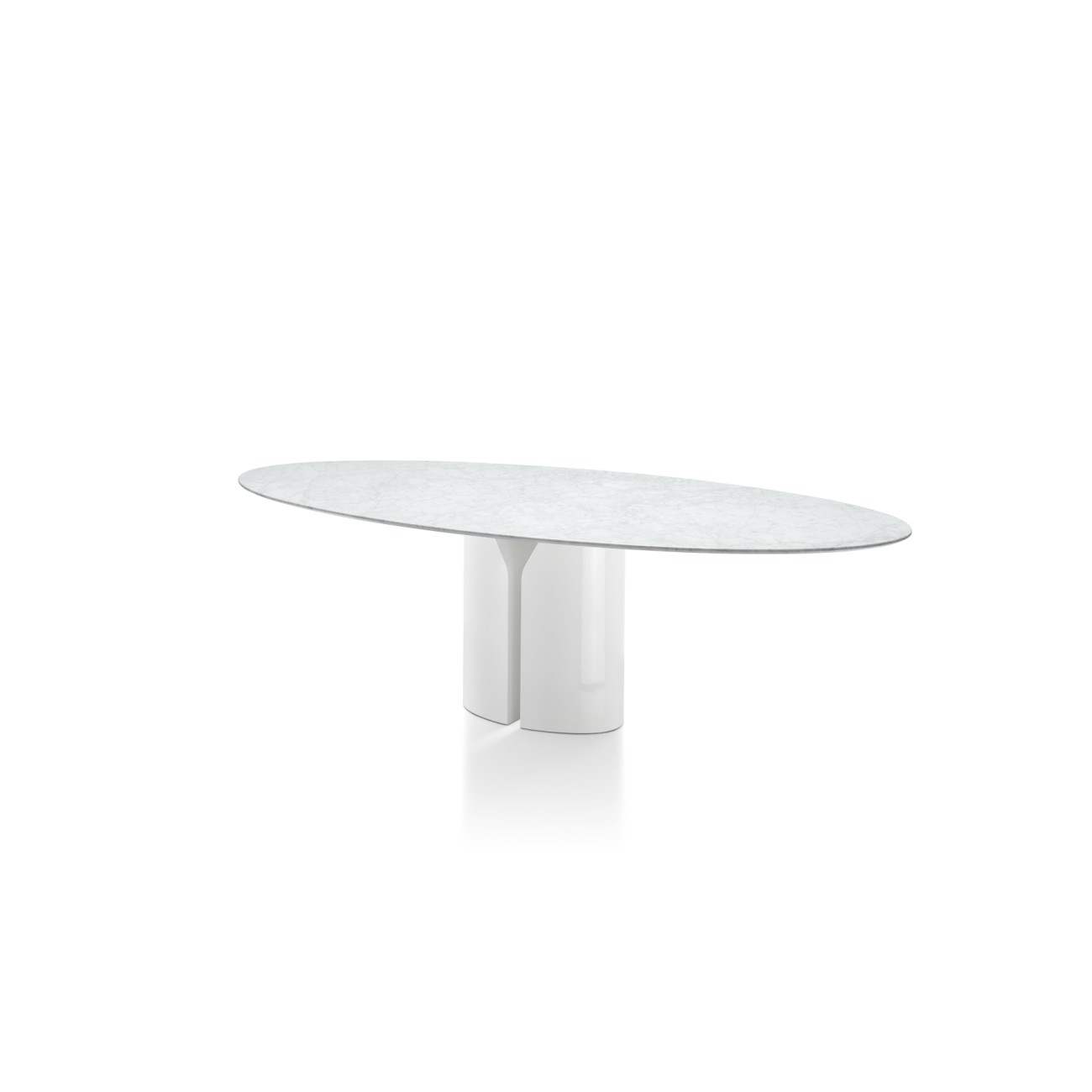 NVL Oval Dining Table with Marble Top MDF Italia