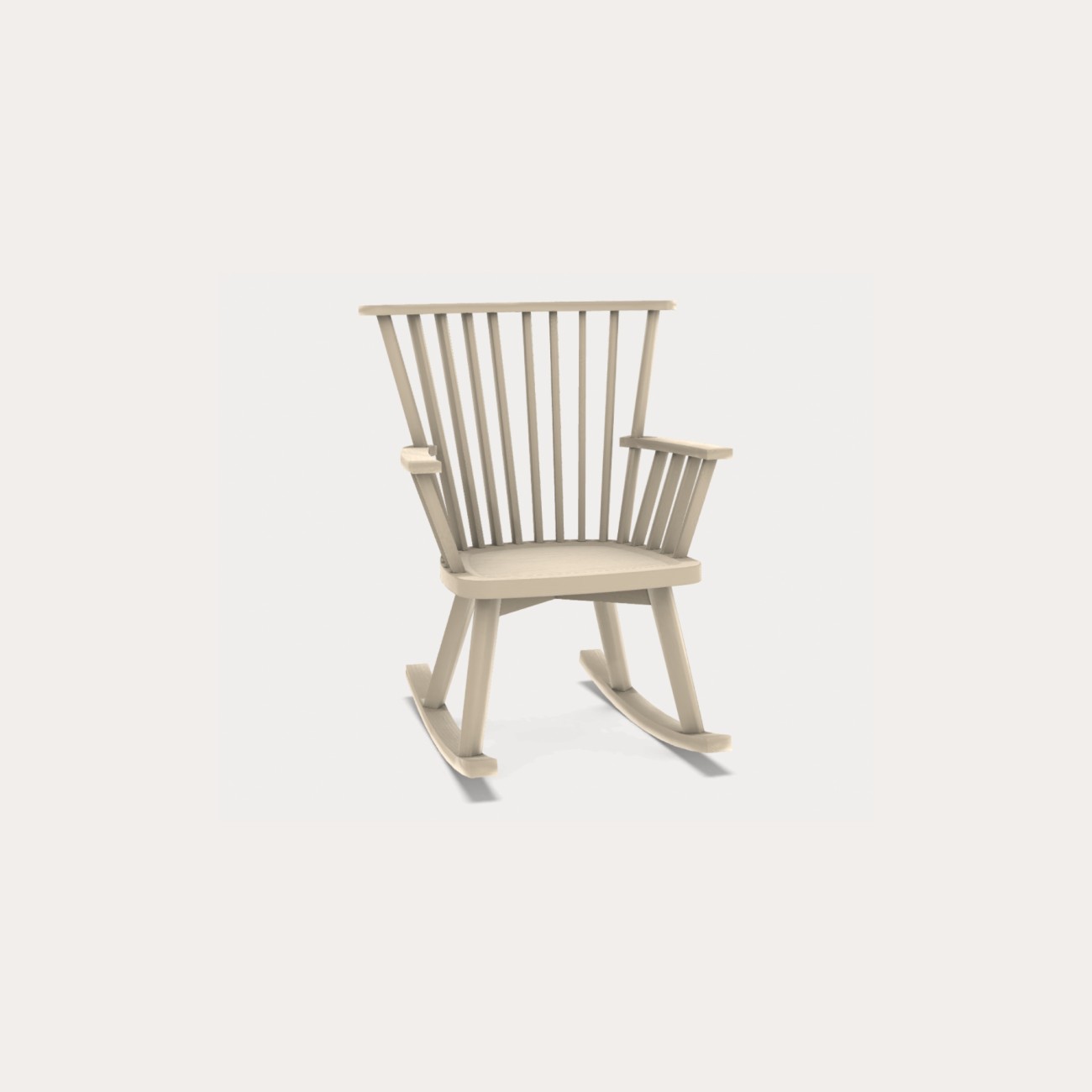 Gray Rocking Chair Gervasoni