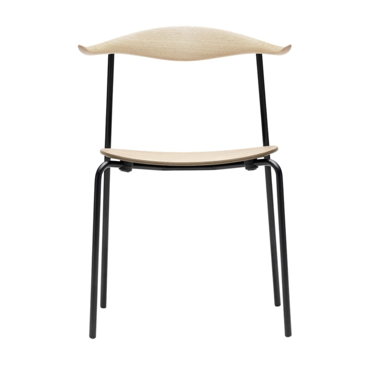 CH88T Chair Black Steel Oak White Oil Carl Hansen & Son