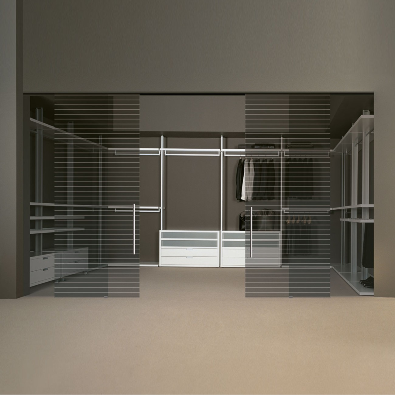 Walk-in Wardrobe Vesta HenryGlass