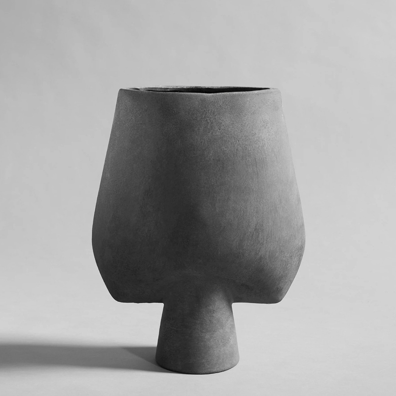 Sphere Dark Grey Square Big Vase 101 Copenhagen