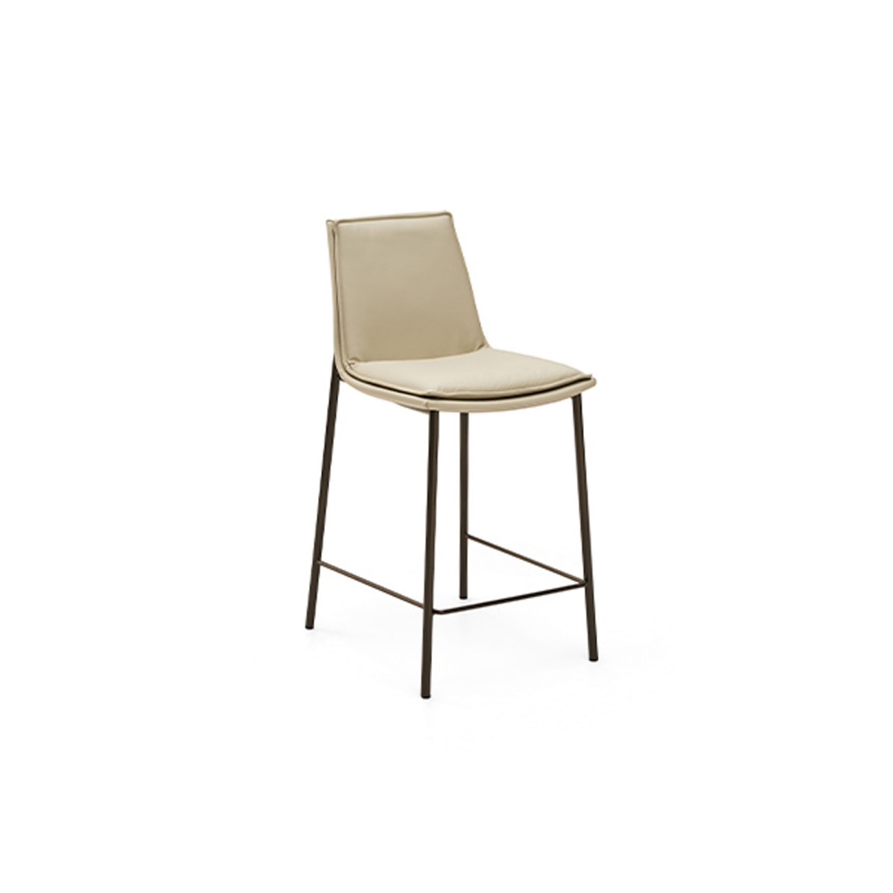 Lara 4 Metal Legs Stool Eforma