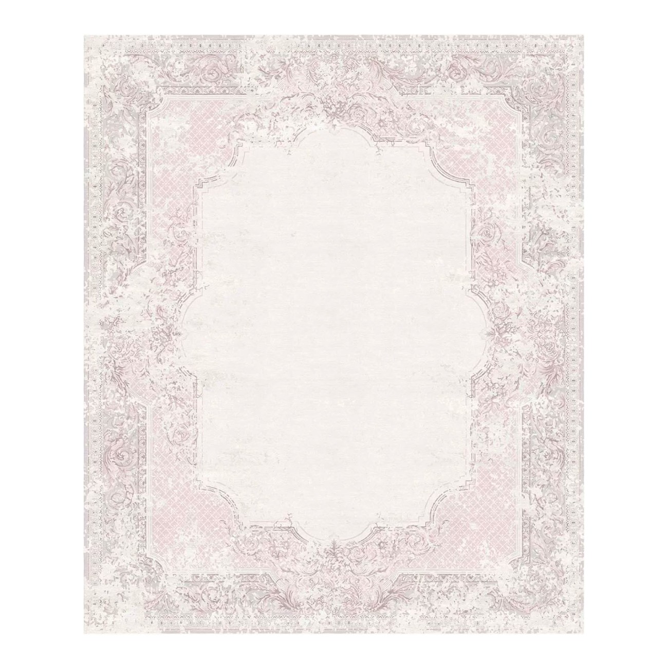 Aubusson Vintage Dusty Rug Tapis Rouge