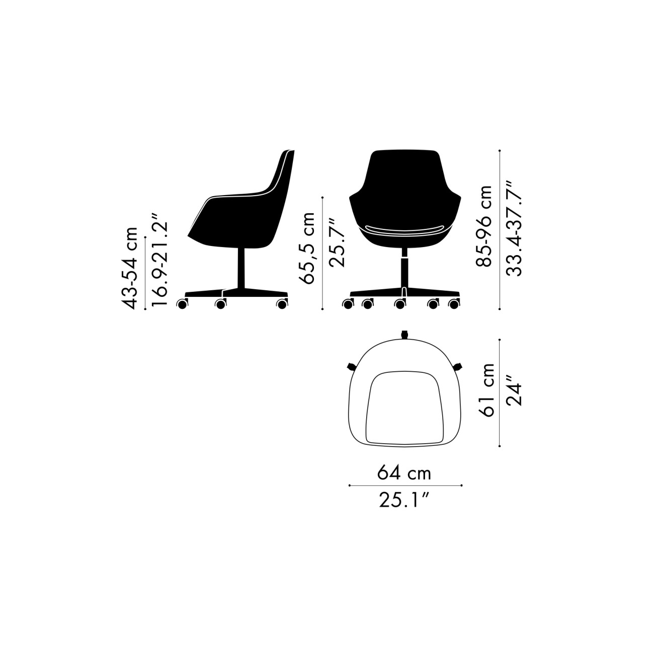 Little Giraffe Swivel Chair Fritz Hansen Undomus