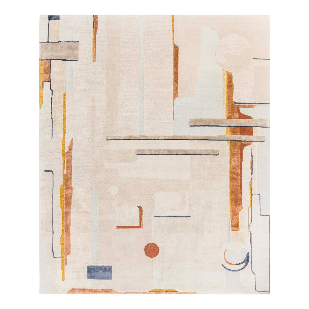 Composition V Rug Tapis Rouge