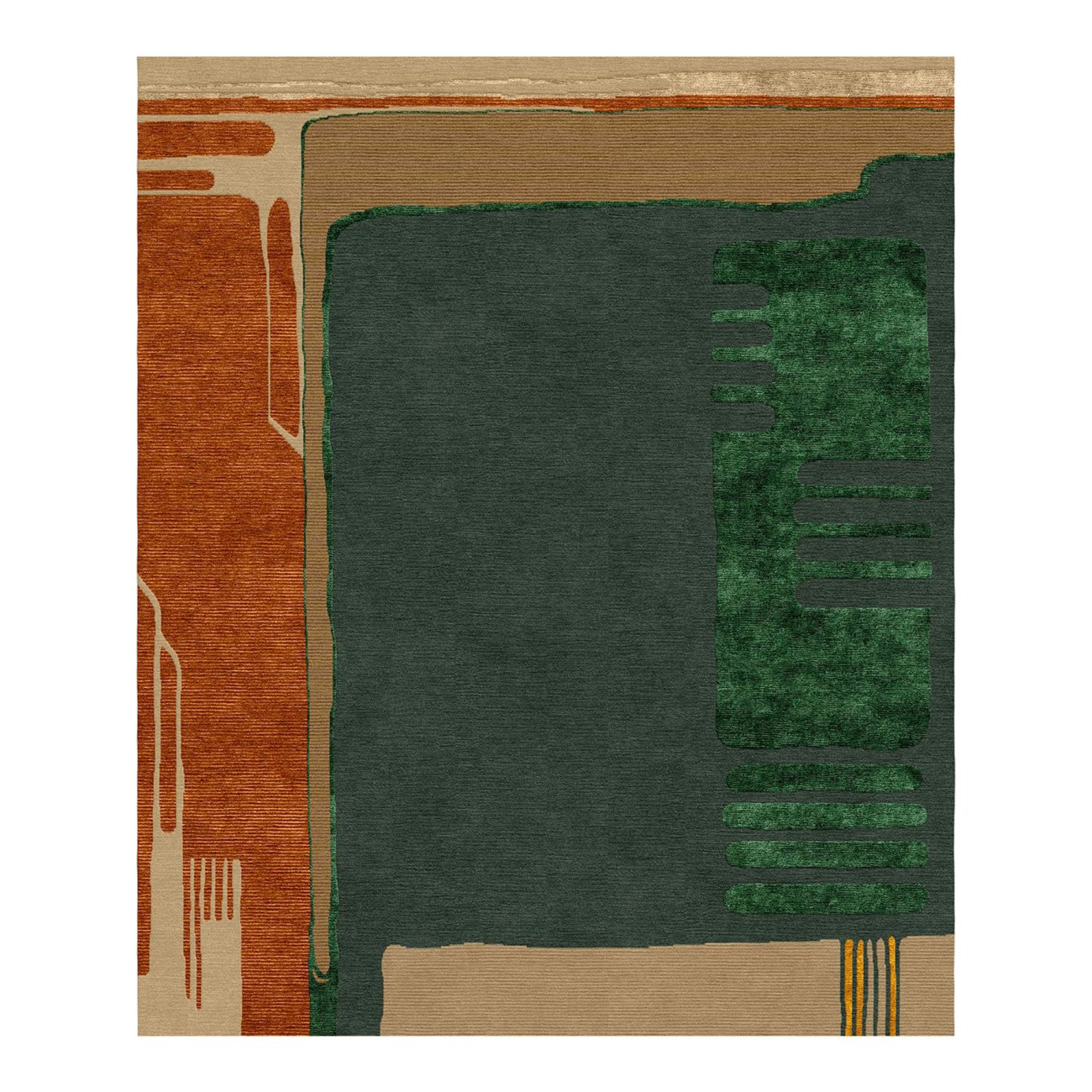 Composition XIII.II Rug Tapis Rouge